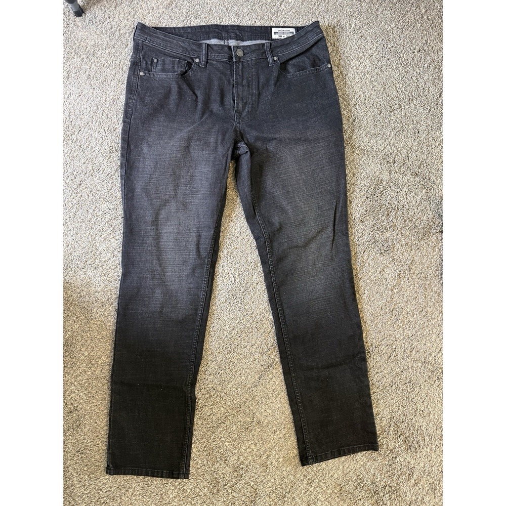 Buffalo David Bitton Straight Stretch Denim Jeans Men's Black Size 36x34